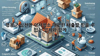 영동군 심천면 이사청소: 깨끗한 새출발, 믿을 수 있는 업체와 함께