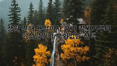 창원 진해 용달이사 후기: 짐싸기부터 이삿날까지 후회없는 선택!