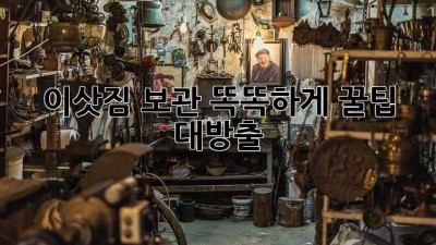 이삿짐 보관 똑똑하게! 📦💰꿀팁 대방출